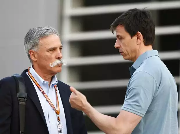 Chase Carey, Toto Wolff Titel-Bild zur News: Chase Carey, Toto Wolff