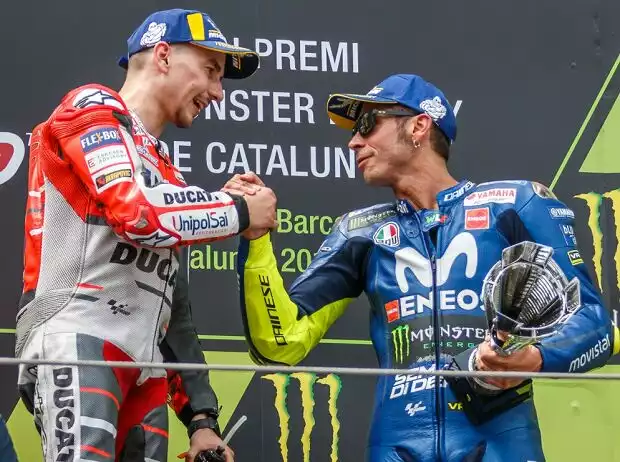 Titel-Bild zur News: Jorge Lorenzo, Valentino Rossi