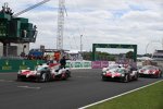 Kazuki Nakajima (Toyota), Fernando Alonso (Toyota), Mike Conway (Toyota) und Kamui Kobayashi (Toyota) 