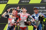 Marc Marquez, Jorge Lorenzo und Valentino Rossi 