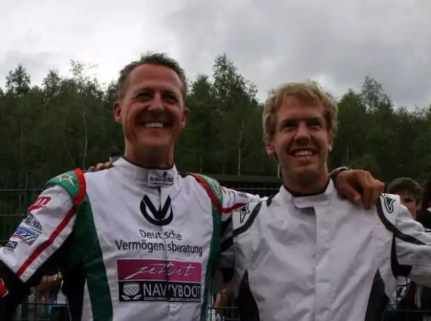 Michael Schumacher, Sebastian Vettel Titel-Bild zur News: Michael Schumacher, Sebastian Vettel