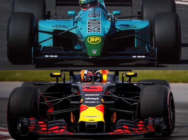 Red Bull RB14 und Leyton House CG901