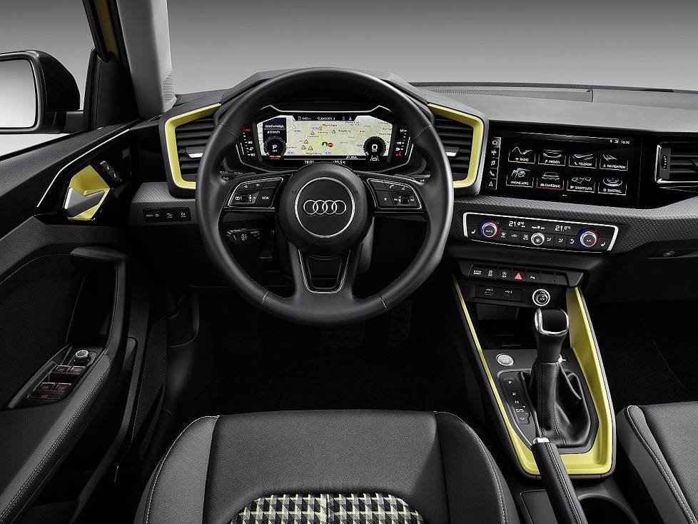 Innenraum und Cockpit des Audi A1 Sportback 2019