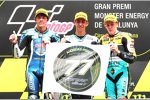 Marco Bezzecchi (PrüstelGP), Enea Bastianini (Leopard) und Gabriel Rodrigo (RBA BOE) 