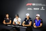Romain Grosjean (Haas), Fernando Alonso (McLaren), Esteban Ocon (Force India) und Pierre Gasly (Toro Rosso) 