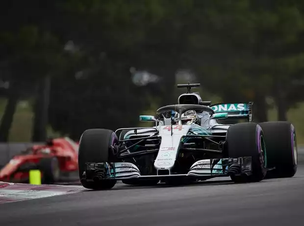 Titel-Bild zur News: Lewis Hamilton, Sebastian Vettel