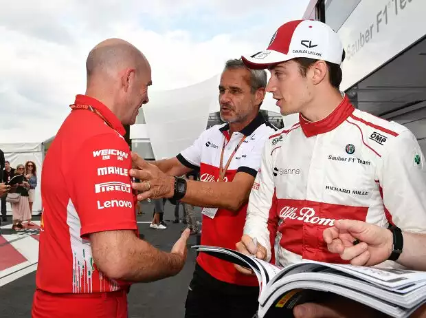 Charles Leclerc, Jock Clear, Beat Zehnder Titel-Bild zur News: Charles Leclerc, Jock Clear, Beat Zehnder
