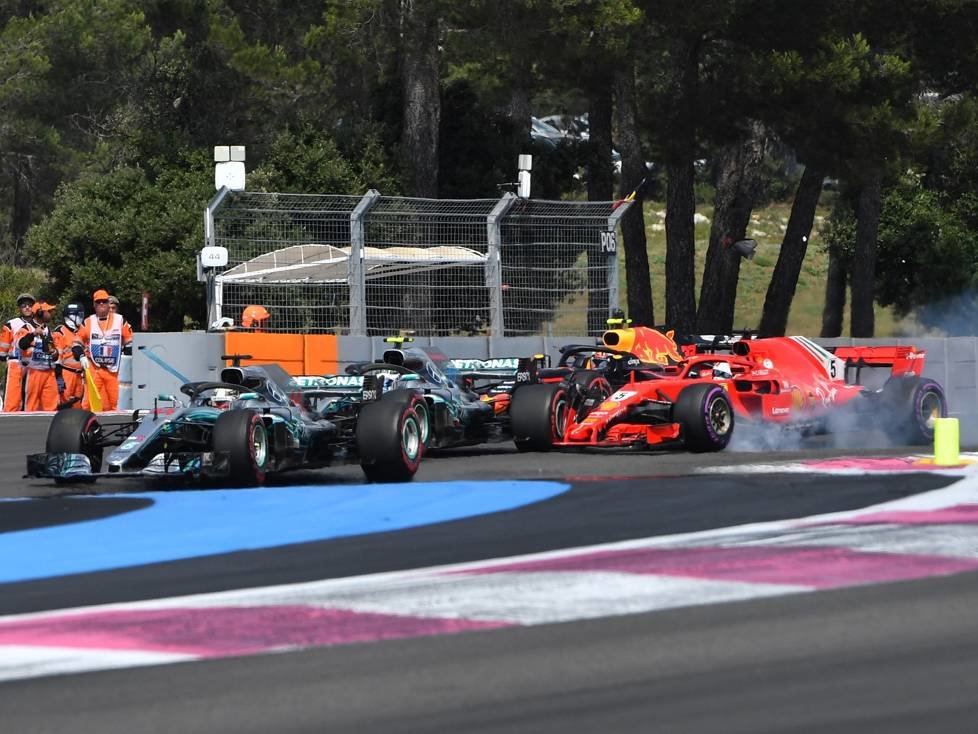 Lewis Hamilton, Sebastian Vettel, Valtteri Bottas