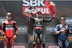 Jonathan Rea, Chaz Davies und Alex Lowes