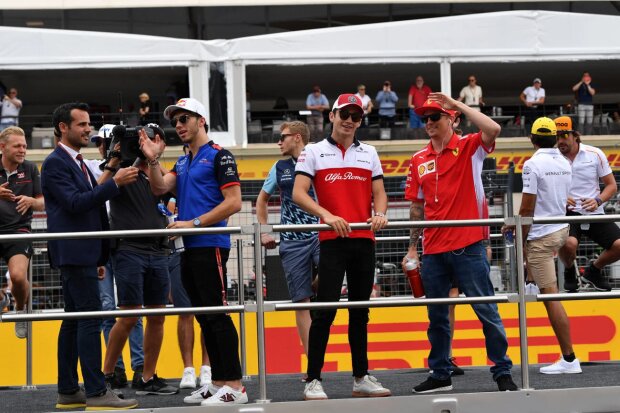 Charles Leclerc Kimi Räikkönen Ferrari Scuderia Ferrari F1Sauber Alfa Romeo Sauber F1 Team F1 ~Charles Leclerc (Sauber) und Kimi Räikkönen (Ferrari) ~ 