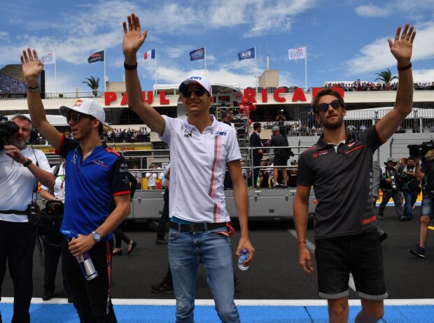 Pierre Gasly, Esteban Ocon, Romain Grosjean