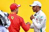 Bild zum Inhalt: Sebastian Vettel glaubt: War kein Spaziergang für Lewis Hamilton