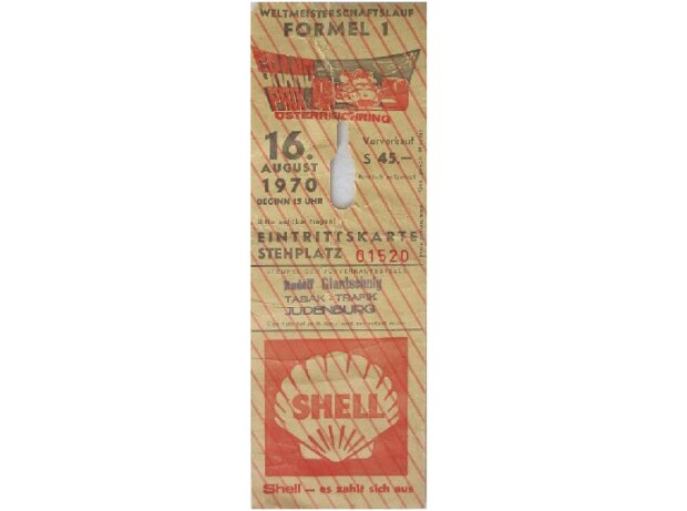 Ticket, Zeltweg 1970 Ticket, Zeltweg 1970