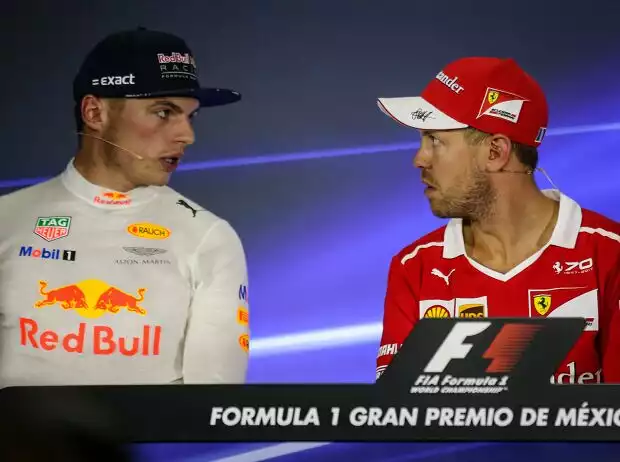 Max Verstappen, Sebastian Vettel Titel-Bild zur News: Max Verstappen, Sebastian Vettel