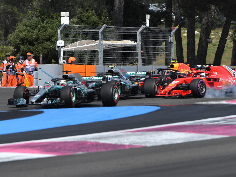 Lewis Hamilton, Sebastian Vettel, Valtteri Bottas