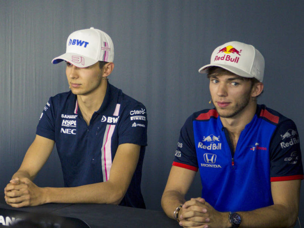 Romain Grosjean, Fernando Alonso, Esteban Ocon, Pierre Gasly