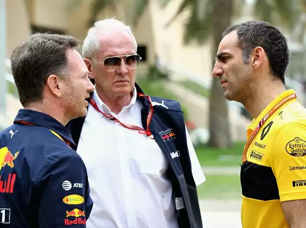 Christian Horner, Helumt marko, Cyril Abiteboul Titel-Bild zur News: Christian Horner, Helumt marko, Cyril Abiteboul
