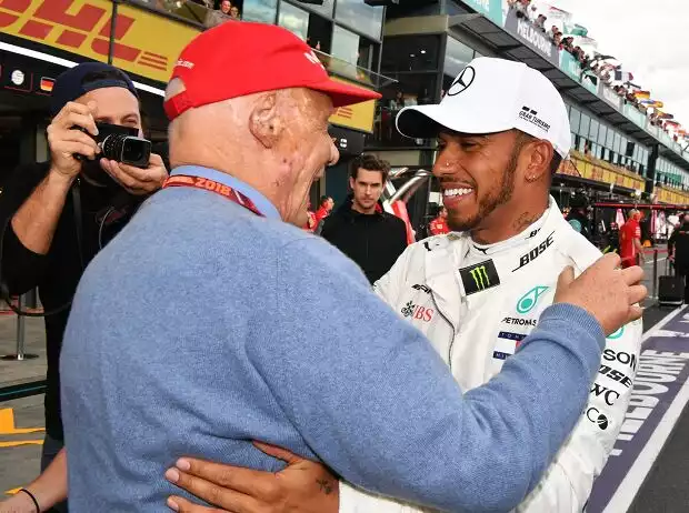 Lewis Hamilton, Niki Lauda Titel-Bild zur News: Lewis Hamilton, Niki Lauda