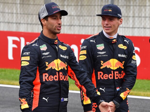Titel-Bild zur News: Daniel Ricciardo, Max Verstappen