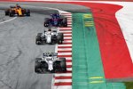 Sergei Sirotkin (Williams), Marcus Ericsson (Sauber), Brendon Hartley (Toro Rosso) und Fernando Alonso (McLaren) 