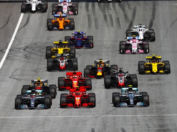 Valtteri Bottas, Lewis Hamilton, Kimi Räikkönen, Max Verstappen, Sebastian Vettel, Romain Grosjean