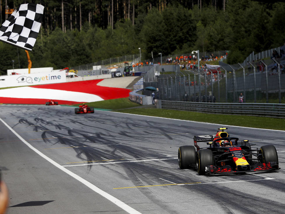 Max Verstappen, Kimi Räikkönen, Sebastian Vettel