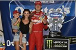 Kyle Busch (Gibbs) mit Ehefrau Samantha und Sohn Brexton