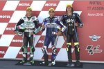 Enea Bastianini (Leopard), Jorge Martin (Gresini) und Nicolo Bulega (VR46) 
