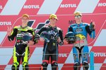 Fabio Quartararo (Speed Up), Francesco Bagnaia (VR46) und Alex Marquez (Marc VDS) 