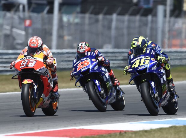 Marc Marquez, Maverick Vinales, Valentino Rossi