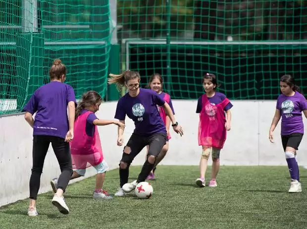 Titel-Bild zur News: kick mit-Event in Wien, unterstützt von Laureus Sport for Good