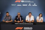 Vijay Mallya, Zak Brown und Claire Williams 