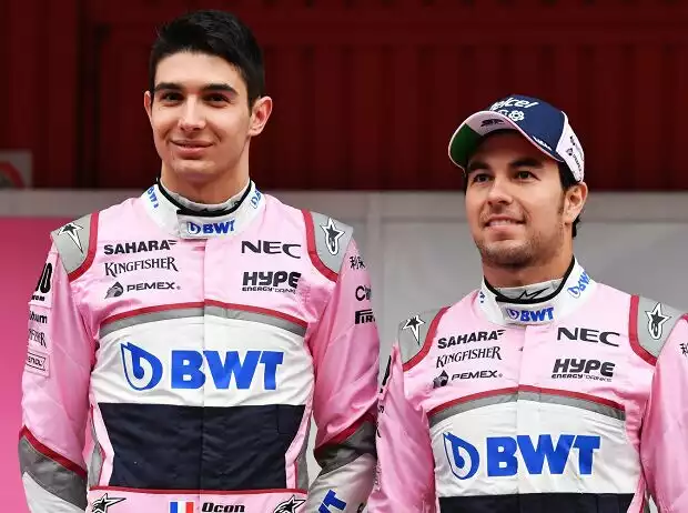 Esteban Ocon, Sergio Perez Titel-Bild zur News: Esteban Ocon, Sergio Perez