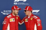 Sebastian Vettel (Ferrari) und Kimi Räikkönen (Ferrari) 