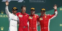 Bild zum Inhalt: Formel 1 Silverstone 2018: Vettel stiehlt Hamilton die Show!