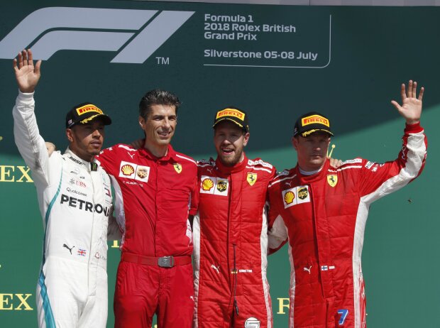 Lewis Hamilton, Sebastian Vettel, Kimi Räikkönen