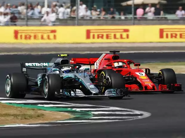 Titel-Bild zur News: Valtteri Bottas, Sebastian Vettel
