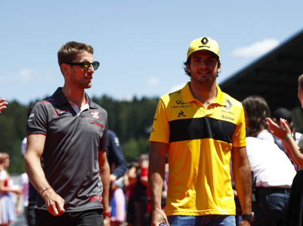 Titel-Bild zur News: Romain Grosjean, Carlos Sainz