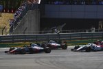 Kevin Magnussen (Haas), Romain Grosjean (Haas) und Charles Leclerc (Sauber) 