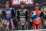 Jonathan Rea, Michael van der Mark und Marco Melandri 