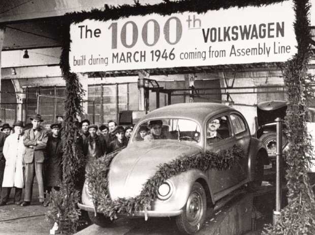 VW feierte 1946 den 1.000sten Käfer