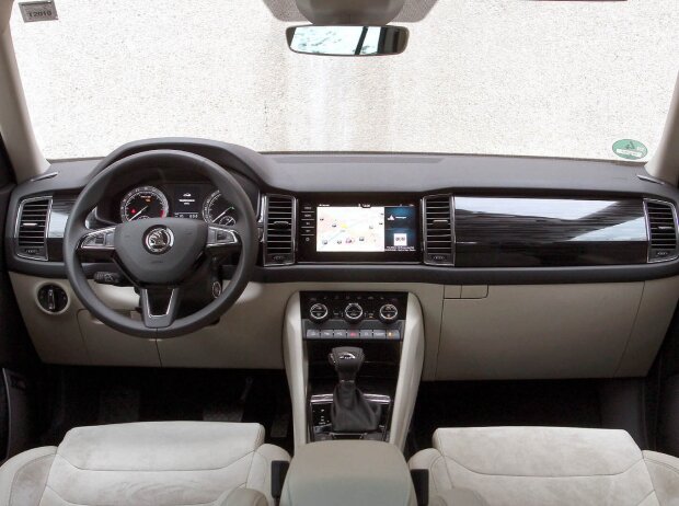 Innenraum und Cockpit des Skoda Kodiaq mit 190-PS-TDI, DSG und Allrad