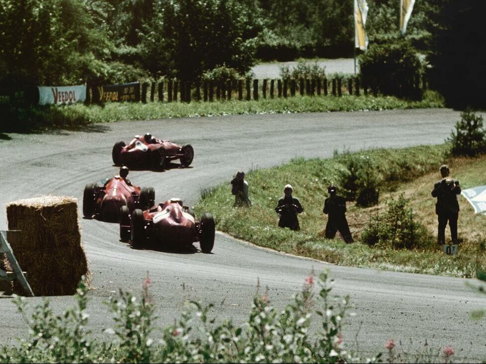Juan Manuel Fangio, Mike Hawthorn, Peter Collins