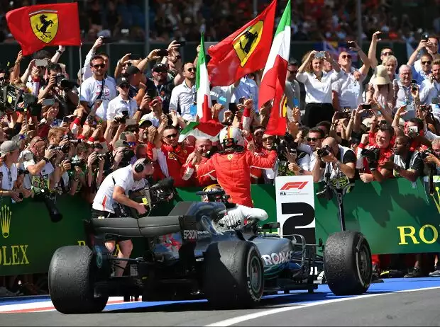 Titel-Bild zur News: Sebastian Vettel, Lewis Hamilton