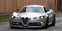 Bild zum Inhalt: Ein Alfa Romeo 4C in Maulwurf-Optik