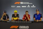 Sergio Perez (Force India), Nico Hülkenberg (Renault), Sebastian Vettel (Ferrari) und Pierre Gasly (Toro Rosso) 