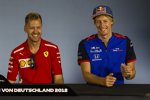 Sebastian Vettel (Ferrari) und Pierre Gasly (Toro Rosso) 