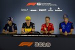 Sergio Perez (Force India), Nico Hülkenberg (Renault), Sebastian Vettel (Ferrari) und Pierre Gasly (Toro Rosso) 