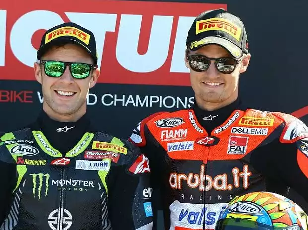 Titel-Bild zur News: Jonathan Rea, Michael van der Mark, Chaz Davies