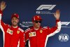 Bild zum Inhalt: Ferrari: Vettel jubelt über Heimspiel-Pole - Räikkönen hadert
